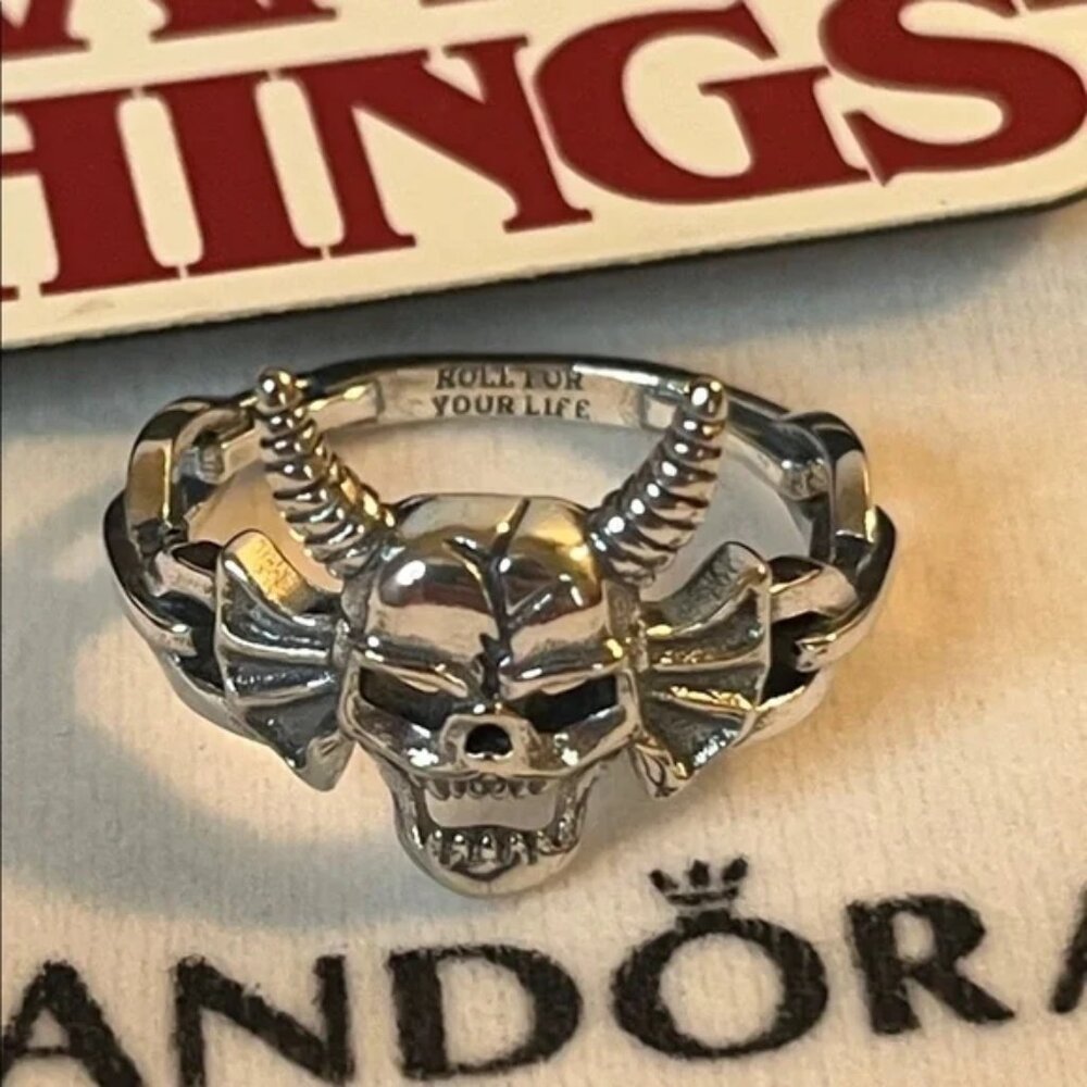 1 pcs Pandora x Stranger Things D&D FHC or demogorgon  Ring Sz 6-9